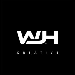 WJH Letter Initial Logo Design Template Vector Illustration