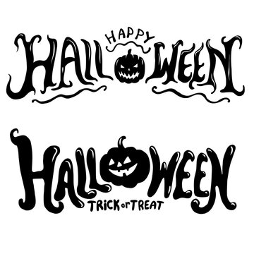 set of halloween labels