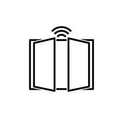 Glass break sensor icon isolated on white background