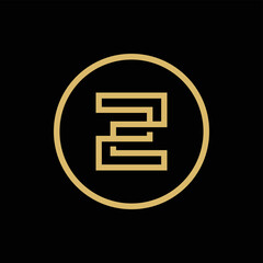 Initial letter Z logo design template elements