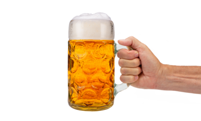 Bierkrug am Oktoberfest in München