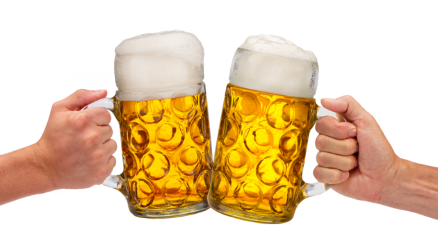 Bierkrug am Oktoberfest in München - Powered by Adobe