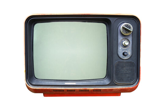 Retro television - Old vintage TV isolate fordesign