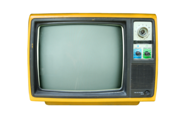 Retro television - Old vintage TV isolate. retro technology.