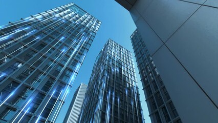 Smart city and communication network concept - Powered by Adobe