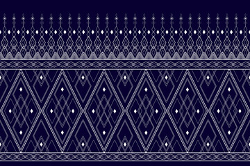 tribal fabric tradition ethnic Aztec pattern sarong and  design for interior decorative home such as folk wallpaper bedding apparel curtain pattern and industrial textile, illustration vector  - obrazy, fototapety, plakaty