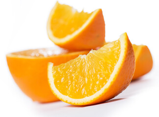 Sliced and whole oranges