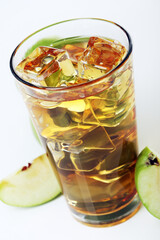 Apple juice with ice