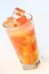 Cold grapefruit juice