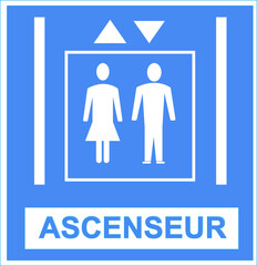 Panneau Ascenseur  - obrazy, fototapety, plakaty