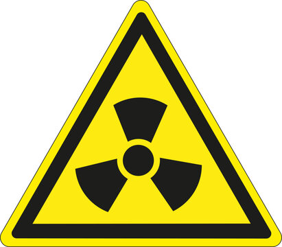 Panneau triangulaire Radioactivit&eacute;, radiation
