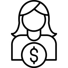 Business Women Icon