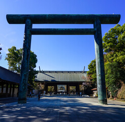 秋晴れの靖国神社（東京都千代田区）