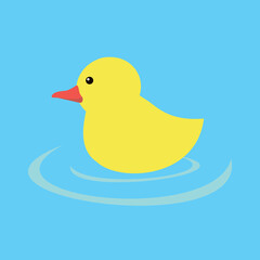 yellow rubber duck in water