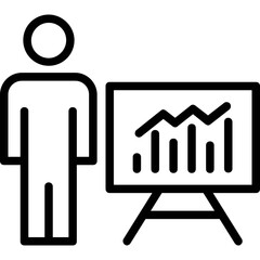 Graphic Presentation Vector Icon