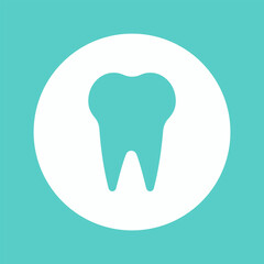 Dental logo Template vector illustration icon design tooth icon isolated on white	
