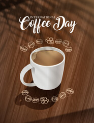 international coffee day poster