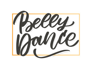 Letter belly dance lettering composition for your logo