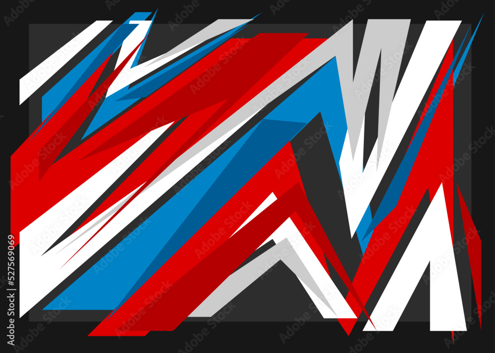 Poster abstract background with random and irregular sharp pattern