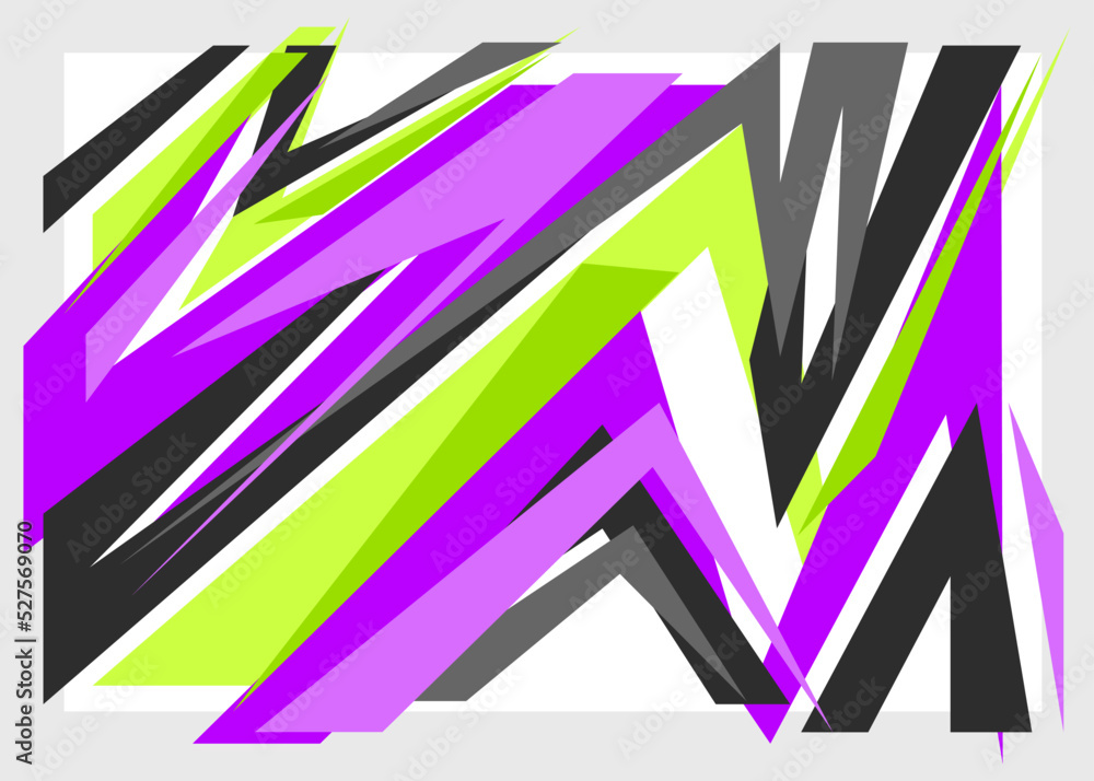 Poster abstract background with random and irregular sharp pattern