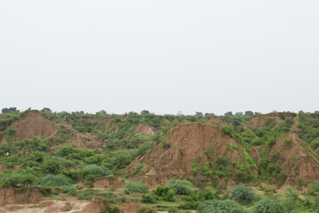 Chambal valley in India.