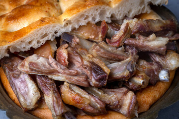 Traditional delicious local Turkish food; Buryan kebab. It is a meat dish that belongs to Siirt and Bitlis regions. It is also called 