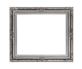 Vintage picture frame isolated for object.