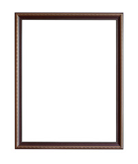Vintage picture frame isolated for object.