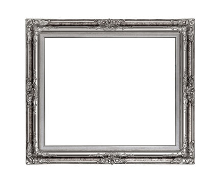 Vintage picture frame isolated for object.