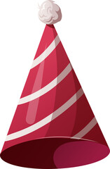 Red Birthday cap illustration