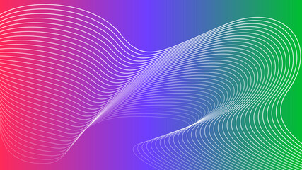 Abstract  geometric wavy tech technology fluid twisted lines gradient background