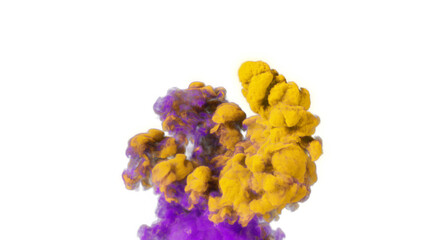 Obraz premium Colorful smoke, powder. PNG alpha channel