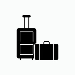 Luggage Icon. Holiday, Journey or Recreation Symbol - Vector.