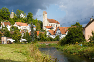Fototapeta na wymiar Veringenstadt an der Lauchert im Landkreis Sigmaringen (Hohenzollern)