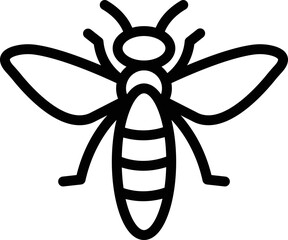 Bee Vector Icon Design Illustration