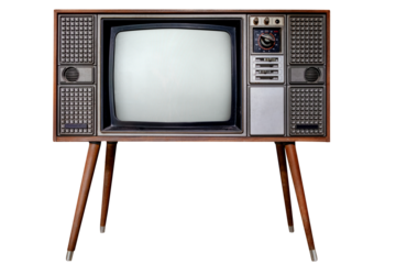 Vintage television - Old TV  isolate for object. retro technology