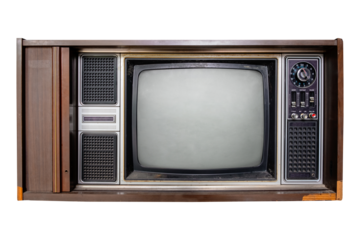 Vintage television - Old TV  isolate for object. retro technology