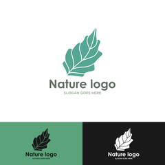 Abstract leaf logo, simple but elegant