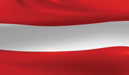 Austria flag background.Waving Austrian flag vector