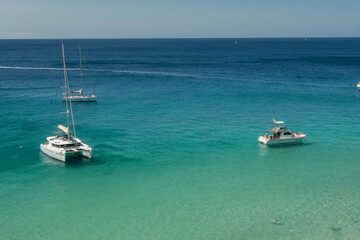 Obraz premium beach in Playa del Matorral in Morro Jable, Canary Island Fuerteventura, Spain.