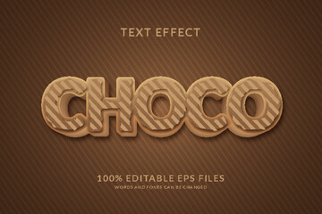 sweet chocolate editable text effect