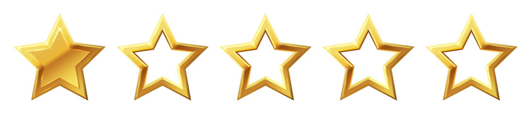 Gold shiny glitter glowing christmas star with shadow isolated on white background. Vector stars creative illustration.