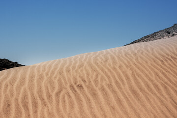 Gold desert Sand texture on the beach