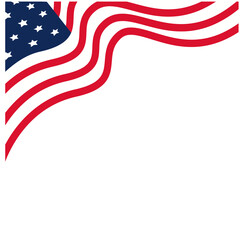 Flag of USA. American flag.