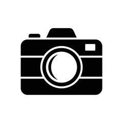 camera icon vector design template in white background