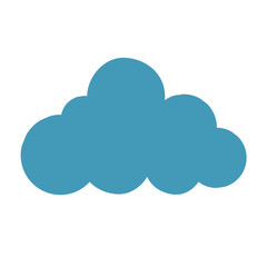 Cloud. Blue cloud. Data saving cloud.