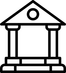 Bank Vector Icon Design Illustration