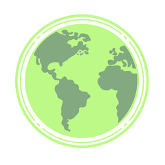 Earth logo. Planet earth.