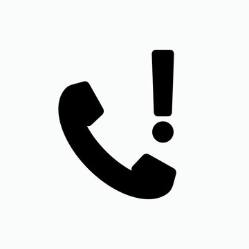 Missed Call Icon. Unconnected, Symbol No Connection - Vector. 