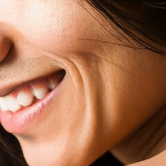 Closeup of a Woman's Smiling Face